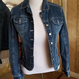 LIVE A LITTLE SHORT DENIM JACKET EUC